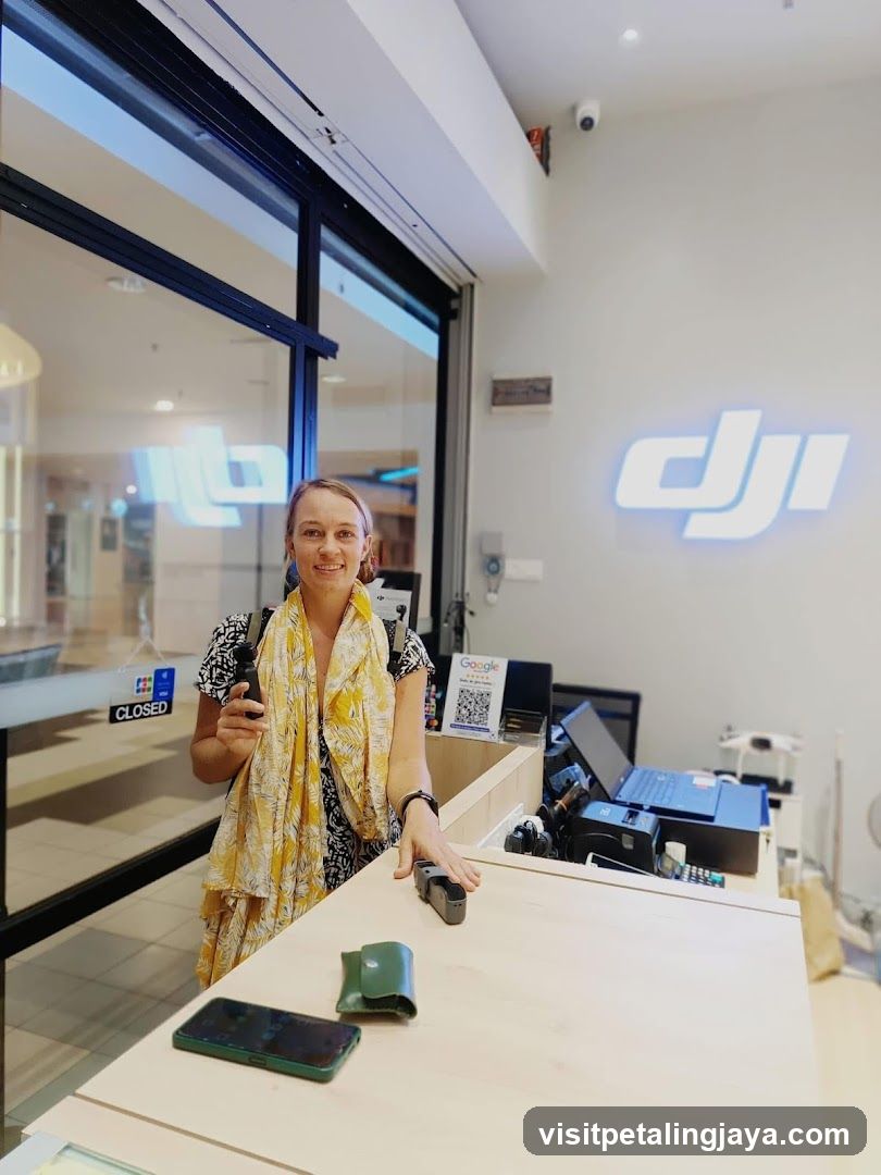 DJI Store Interior with Staff