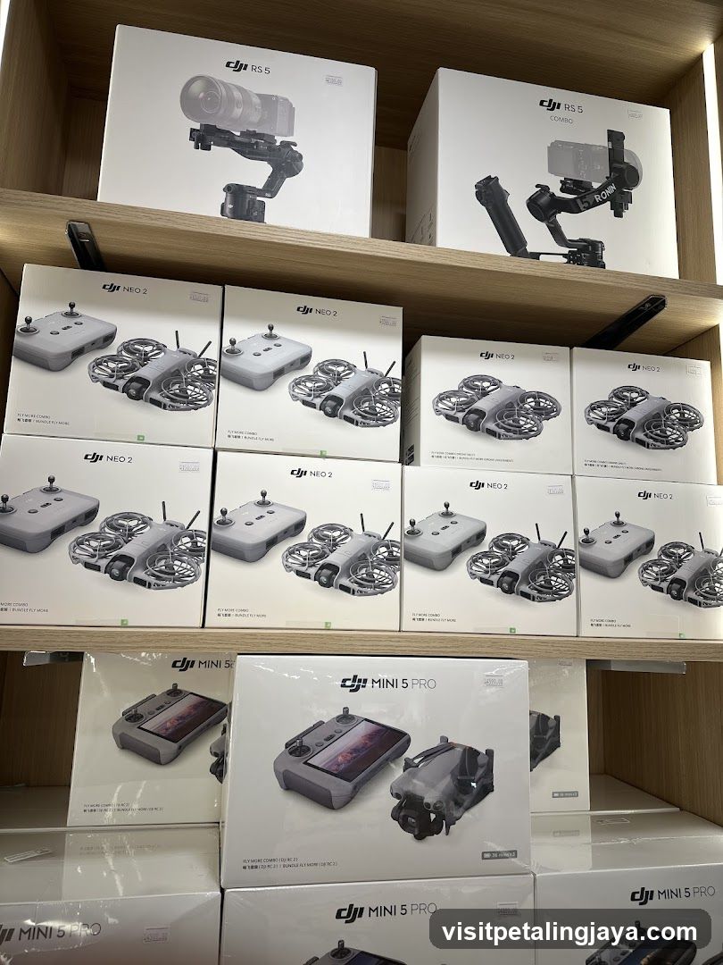 DJI Drone Products Display