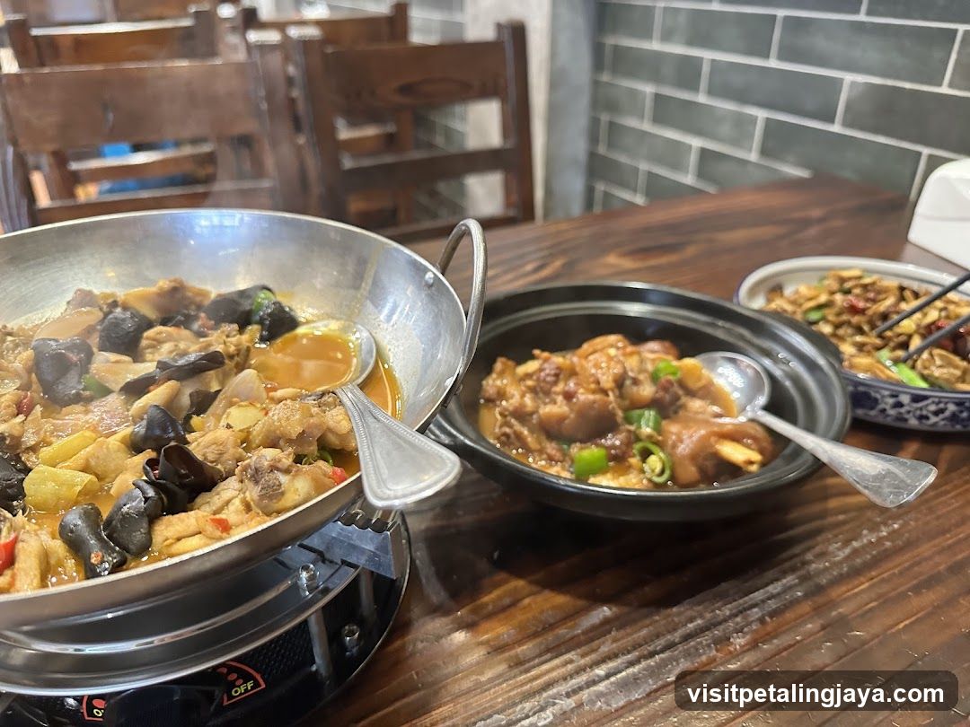 Dishes on a wooden table