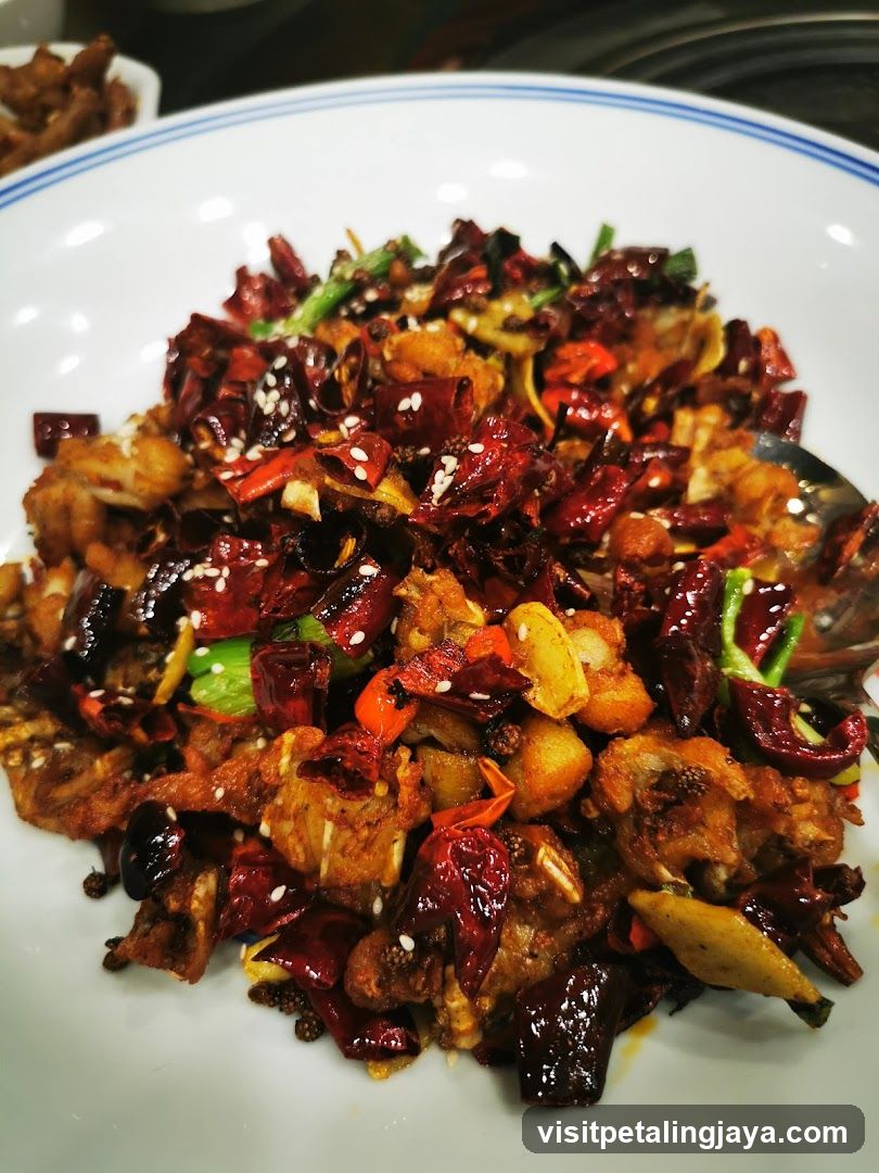 Spicy Stir-fried Dish with Dried Chilies
