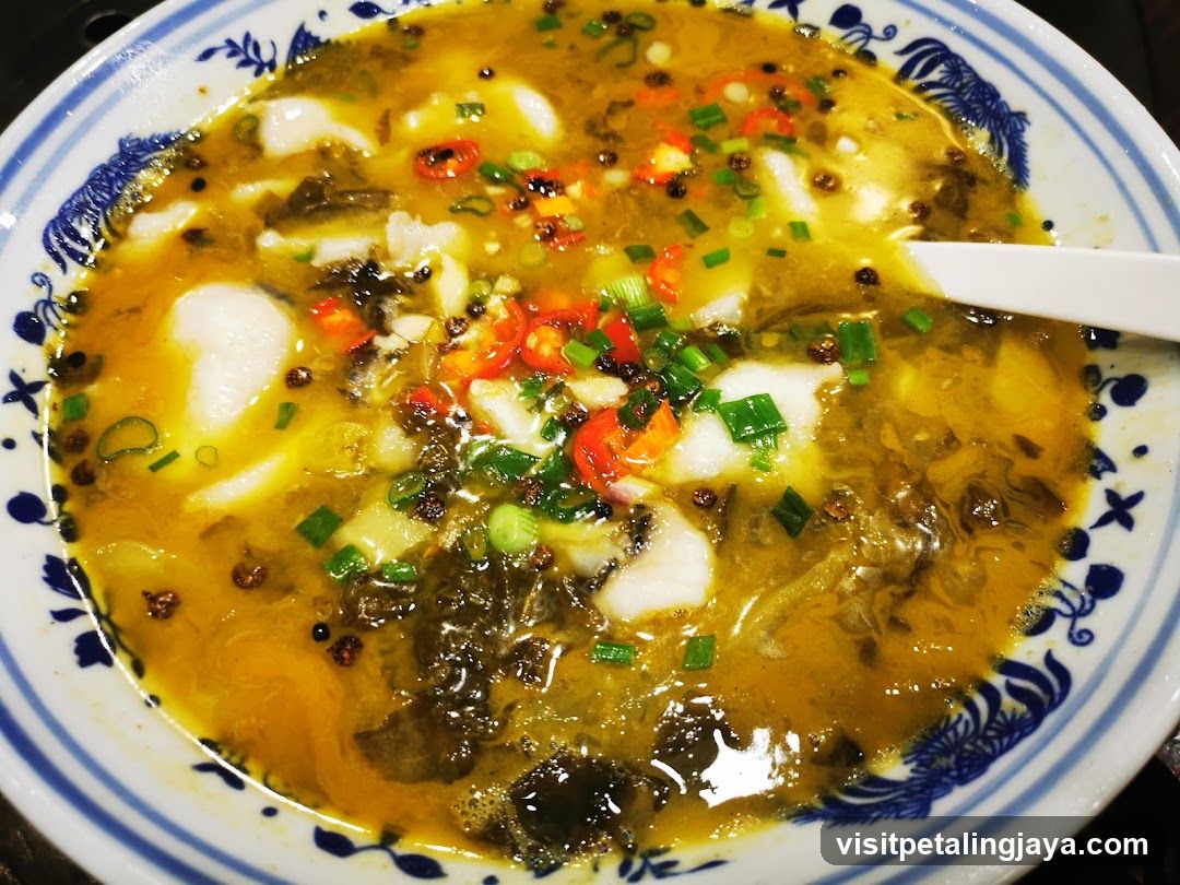 Spicy Fish Soup with Peppercorns and Scallions