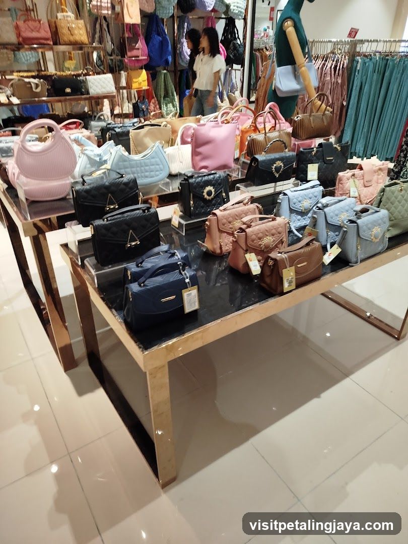 Handbag Display in Retail Store
