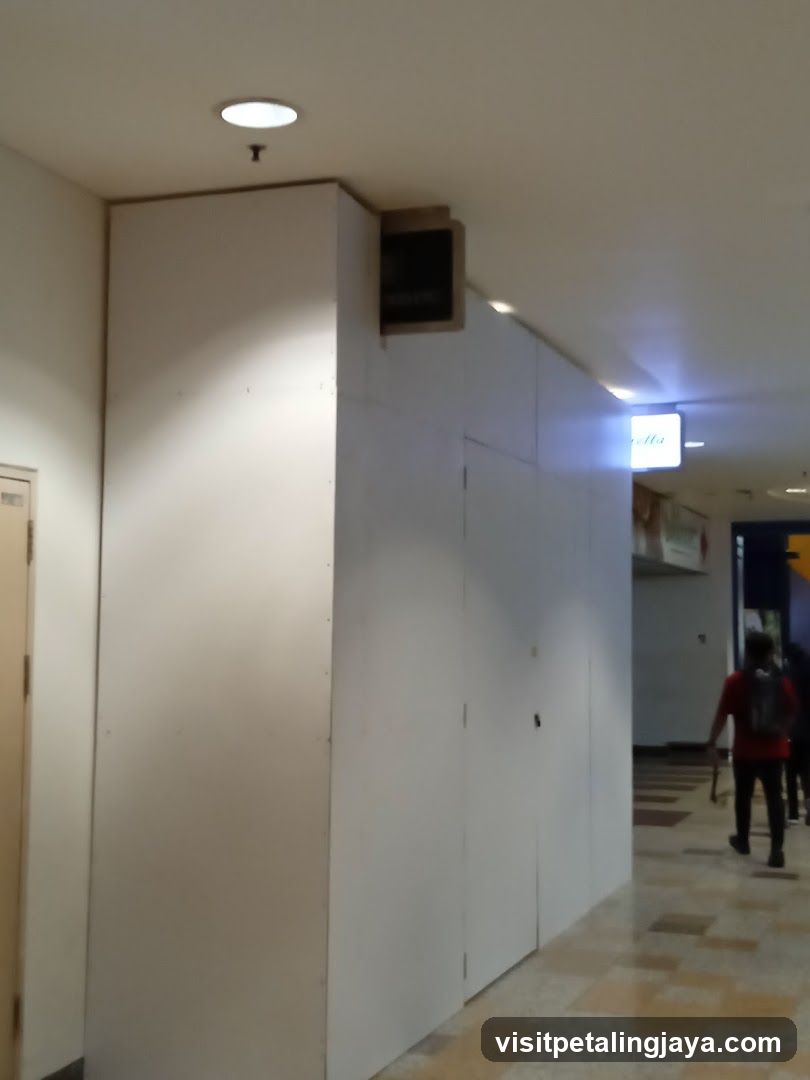 Interior Hallway with White Partition Wall