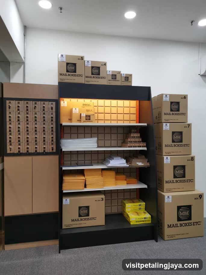 Mail Boxes Etc Store Interior Display