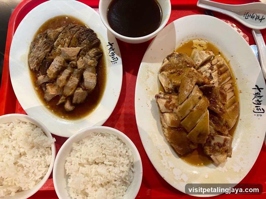 Hainan Chicken Rice and Roast Pork