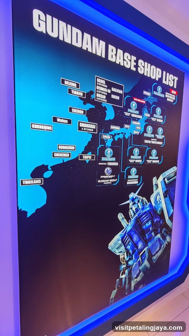 Gundam Base Shop List Map Display