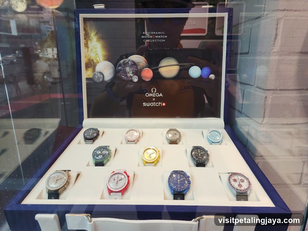 Omega x Swatch Watch Collection Display