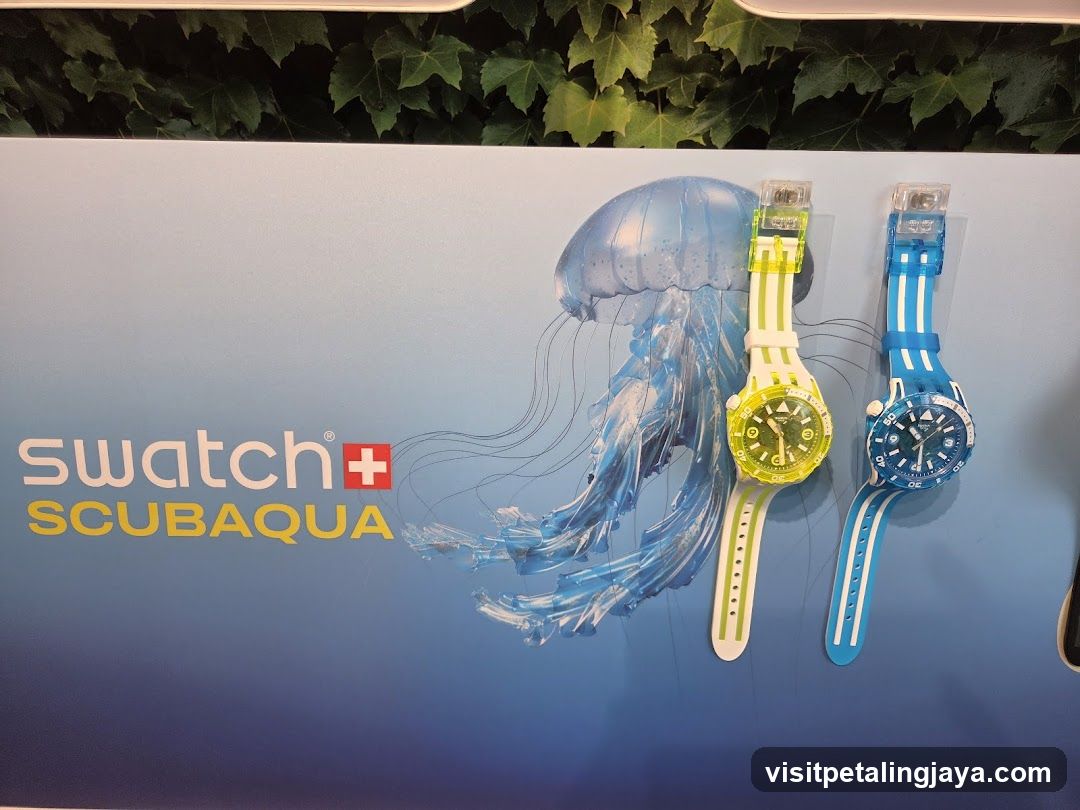 Swatch Scubaqua Watch Display
