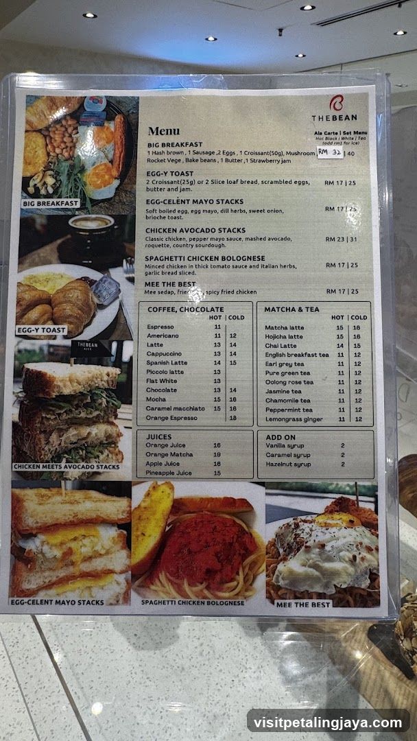 The Bean Menu Board