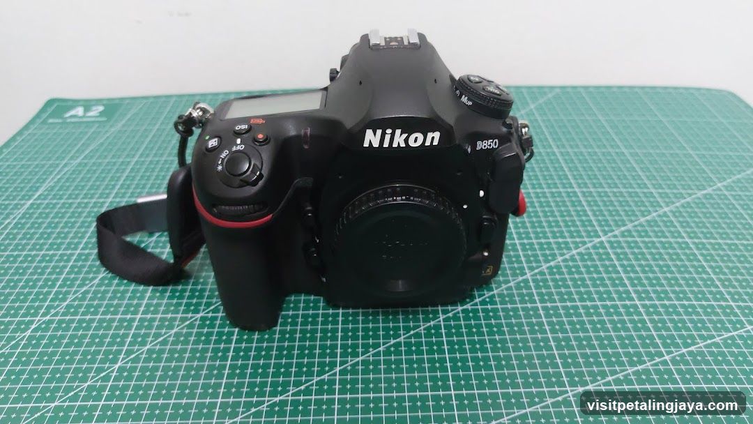 Nikon D850 Camera on Cutting Mat
