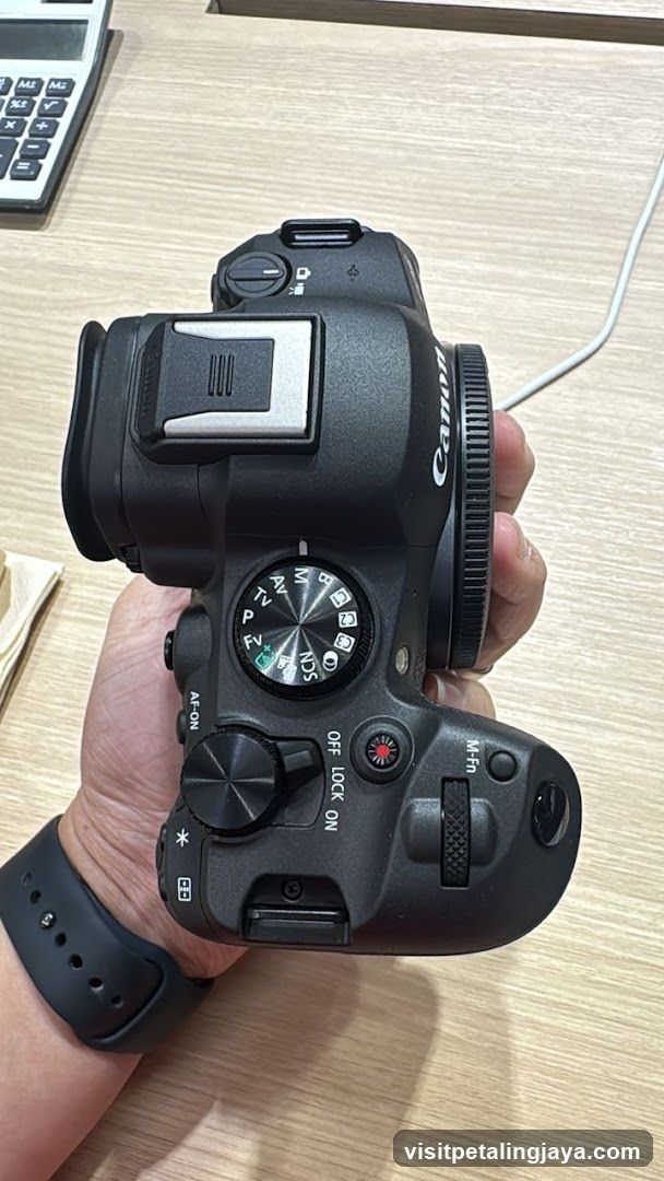 Canon DSLR Camera on Desk