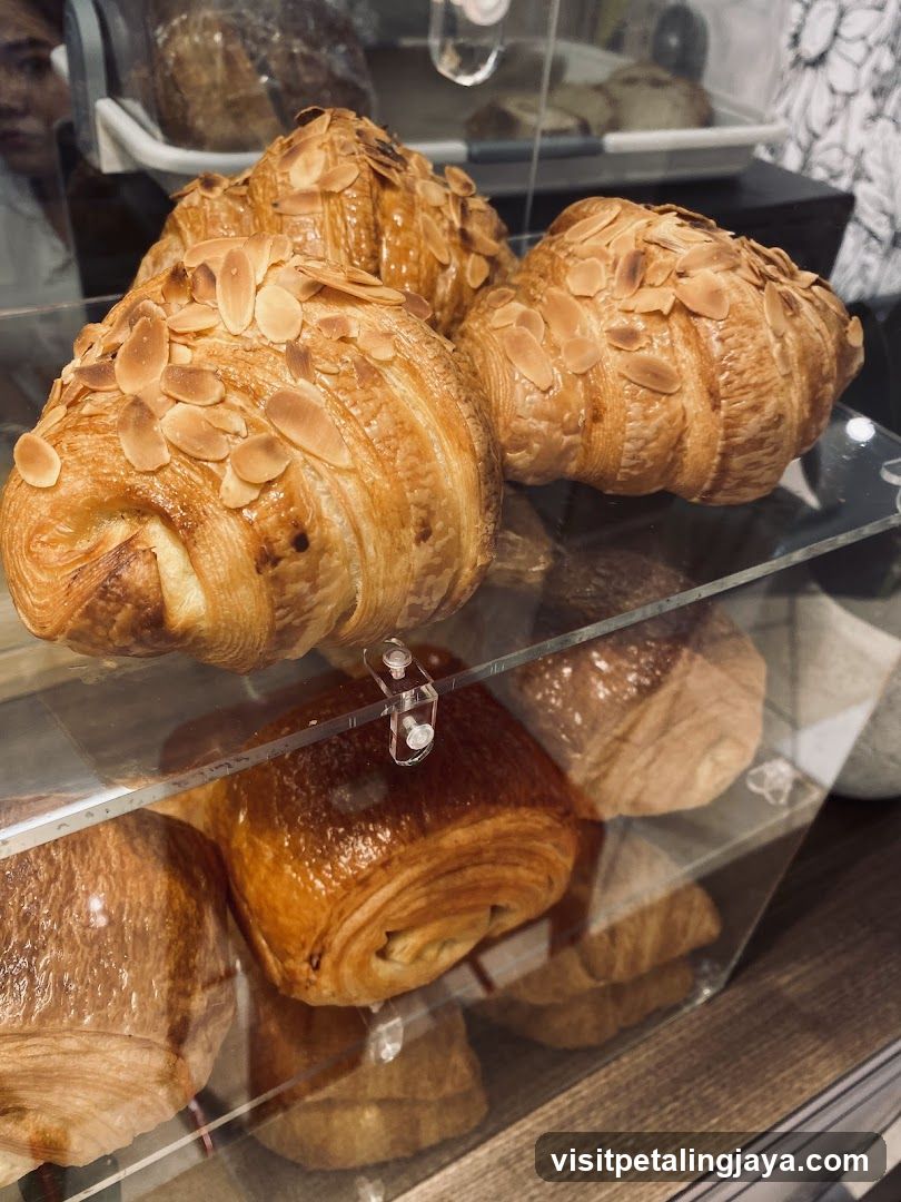Almond Croissants Display