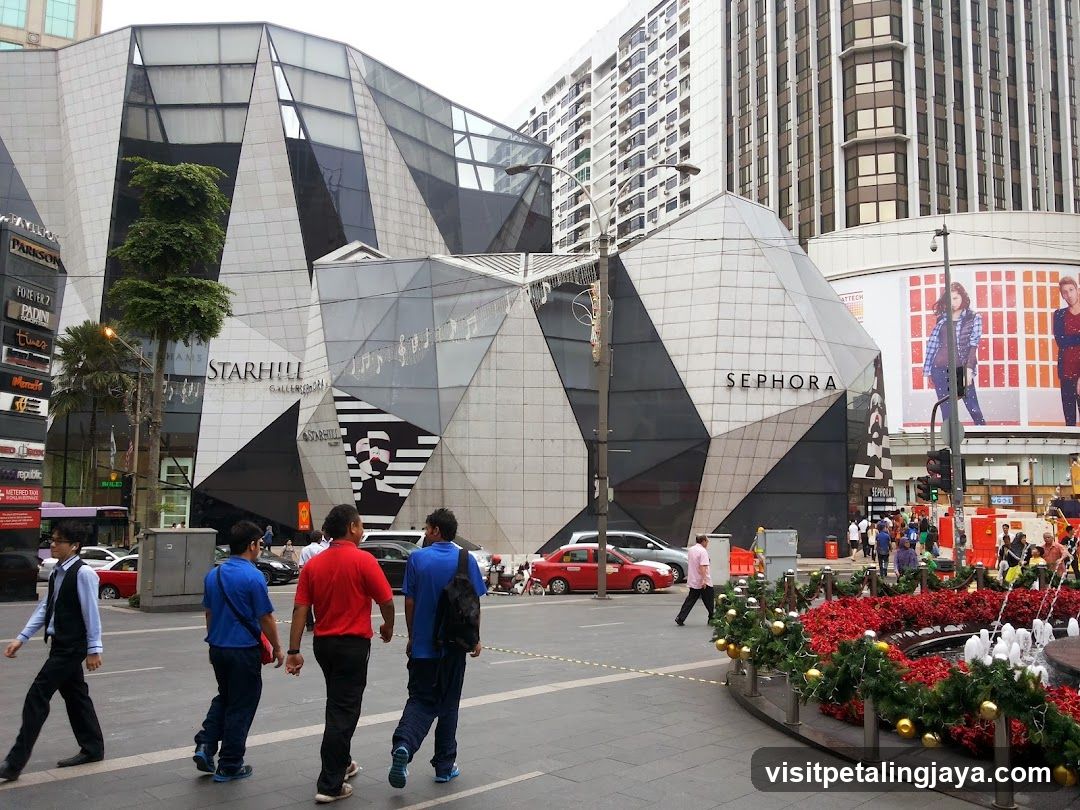 Urban Street Scene with Shopping Malls