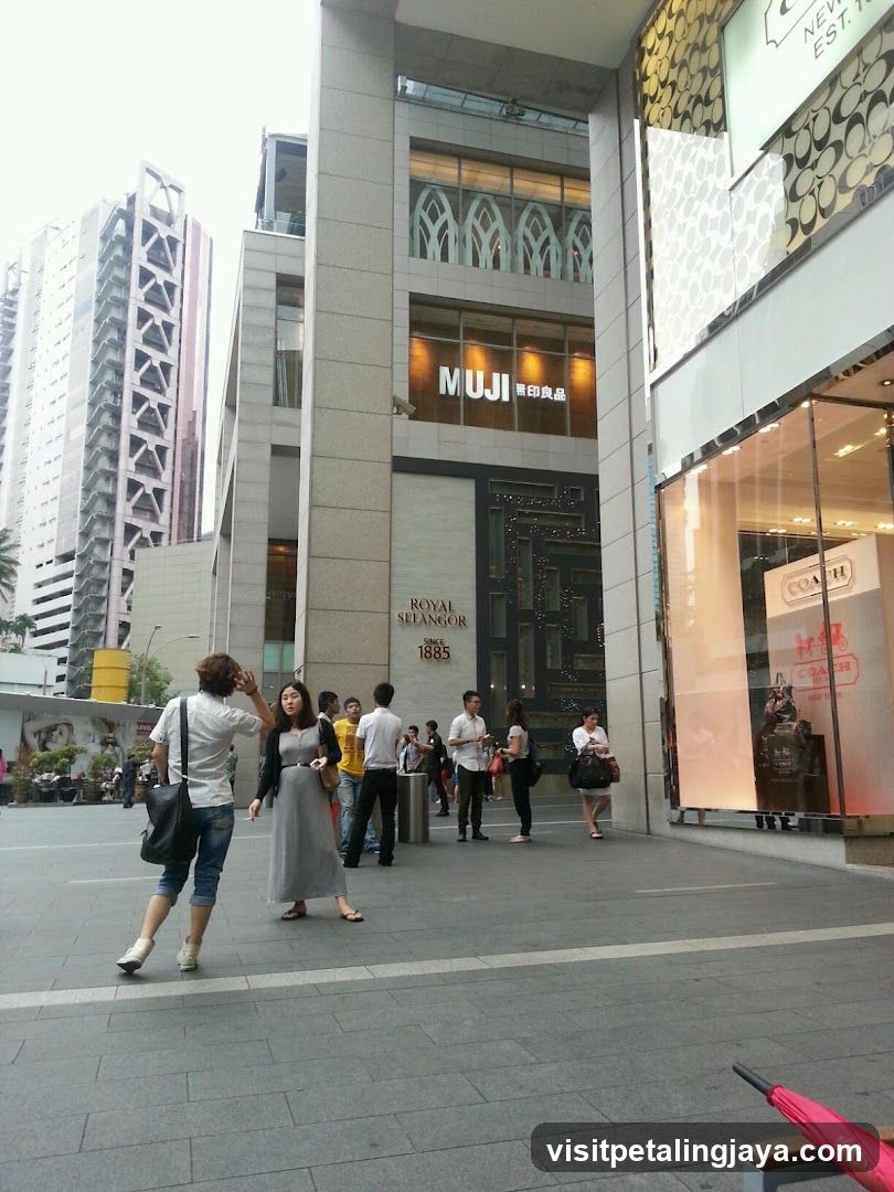 Urban Street Scene with Shopping Malls