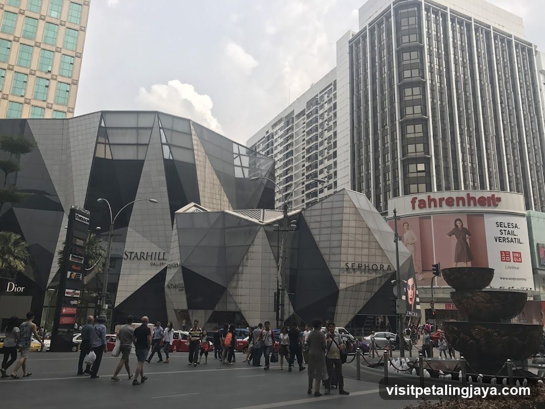 Urban Street Scene with Shopping Malls