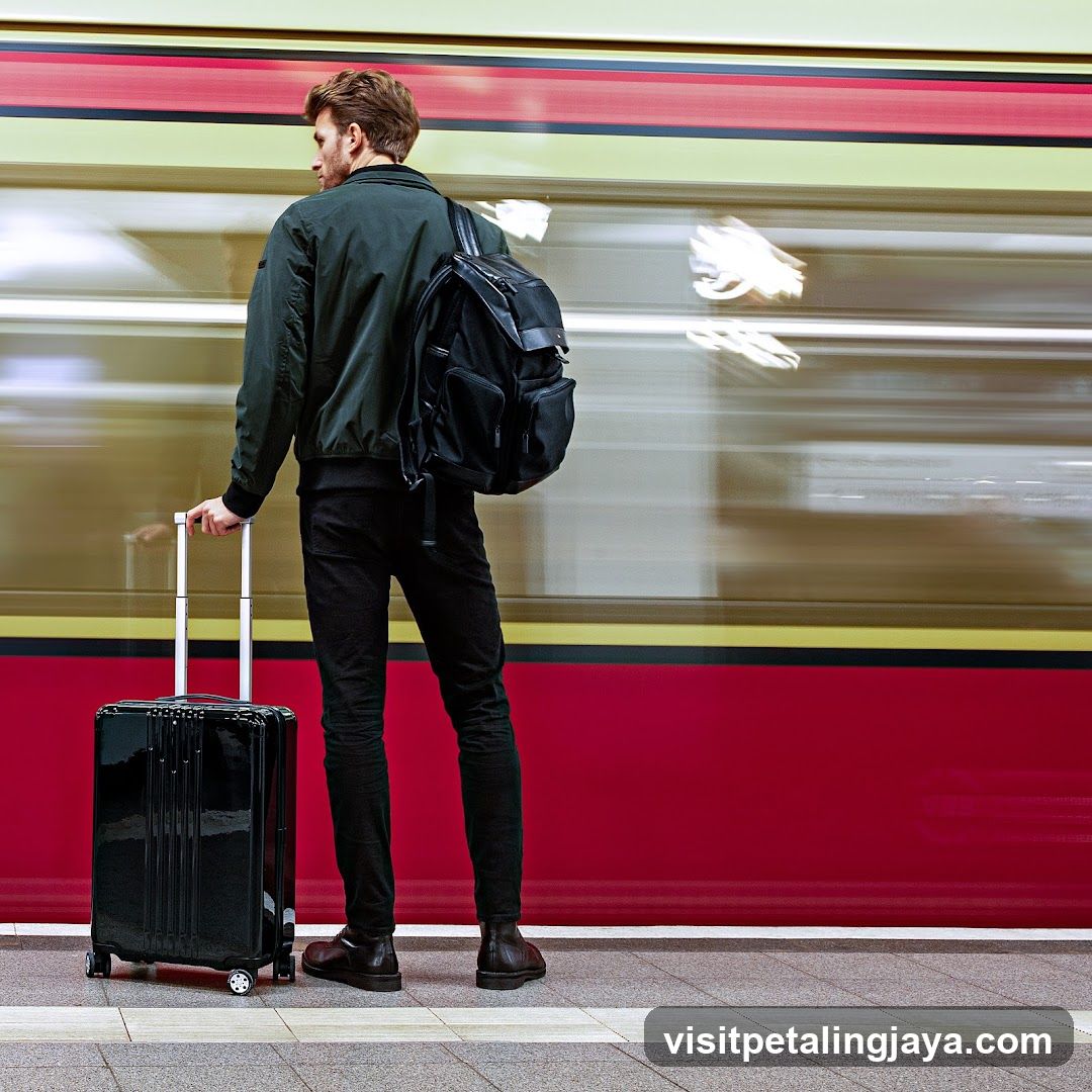 Traveler at Station Platform