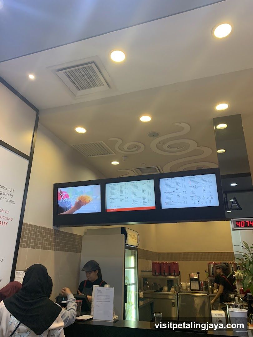 Gong Cha Menu and Counter
