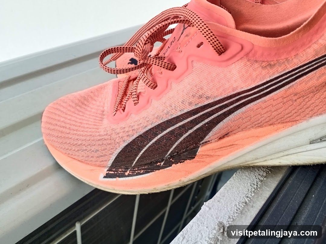 Worn Running Shoe