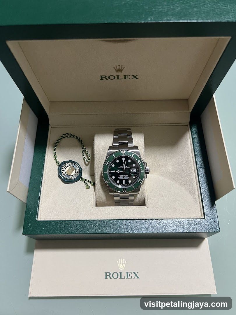 Rolex watch in box