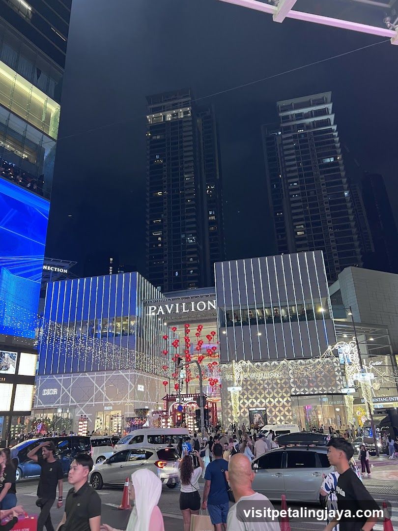 Night scene at Pavilion shopping complex