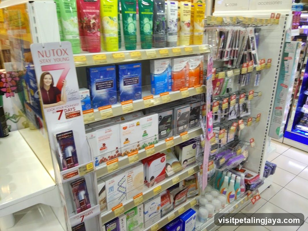 Beauty and Health Products Display