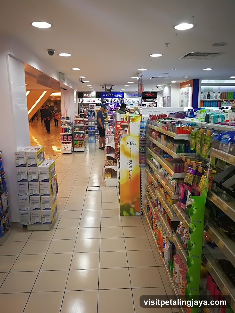 Grocery Store Interior Aisle