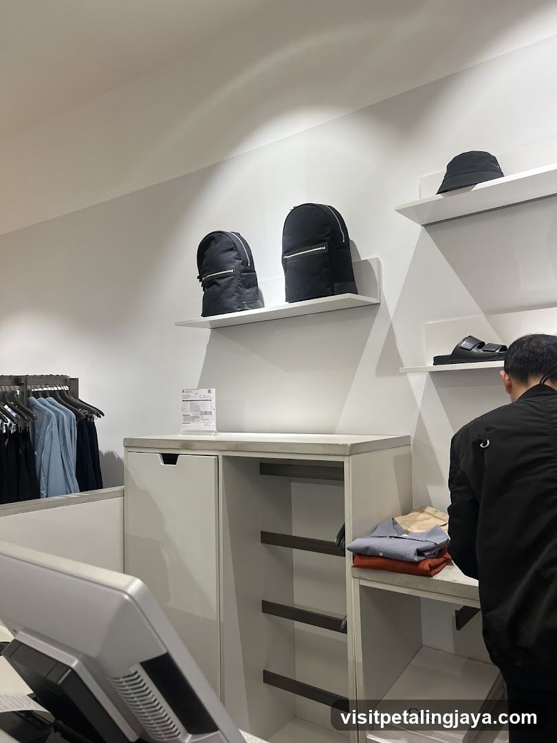 Interior of a clothing store