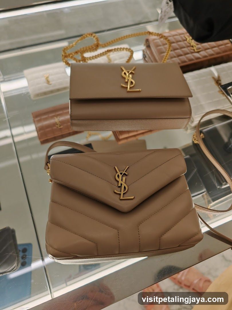 YSL Handbags Display