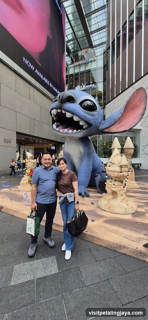 Stitch Statue in Shopping Mall