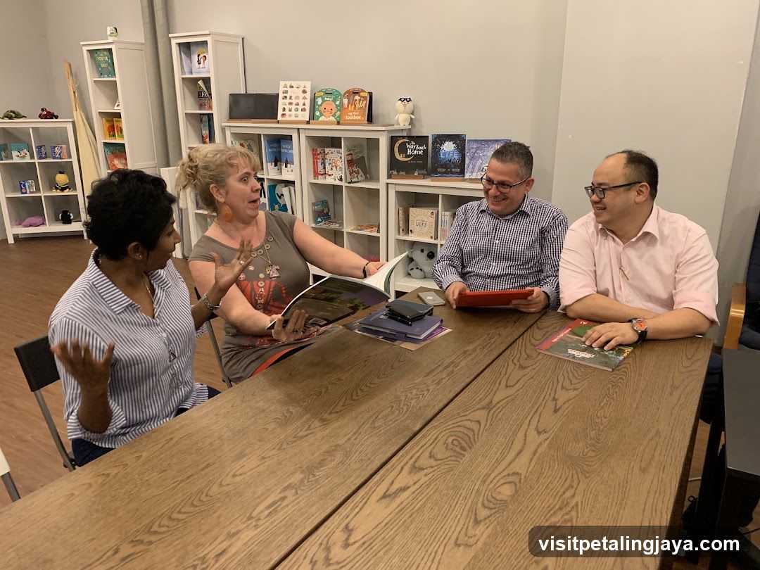 People gathered around a table
