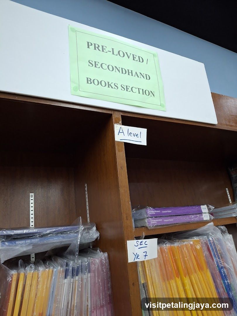 Pre-loved / Secondhand Books Section