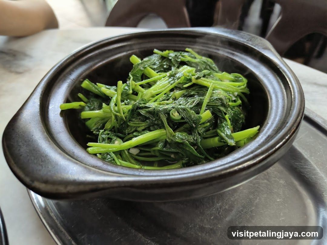 Sautéed Greens in Clay Pot