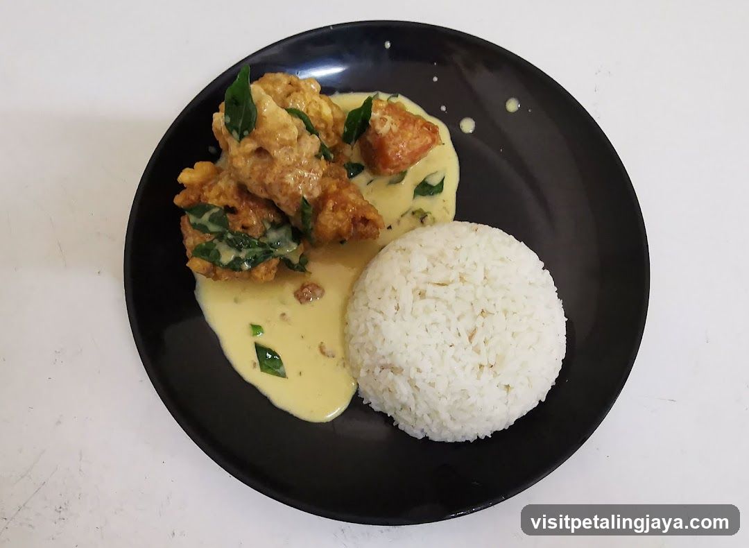 Fried Chicken with Curry Sauce and Rice