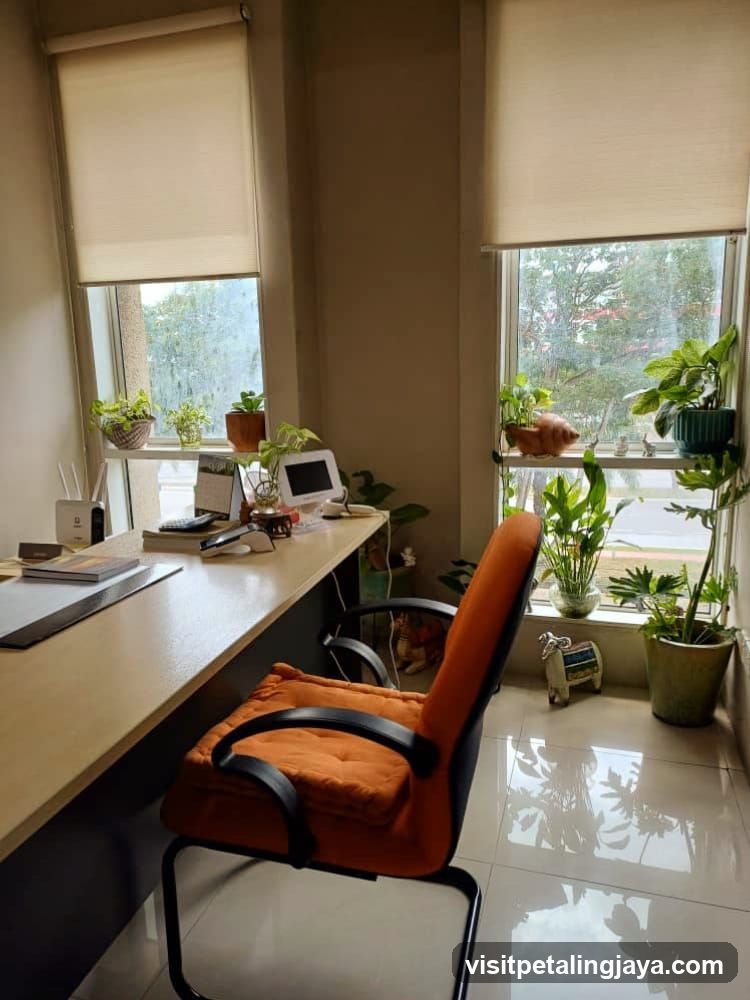 Home Office with Plants