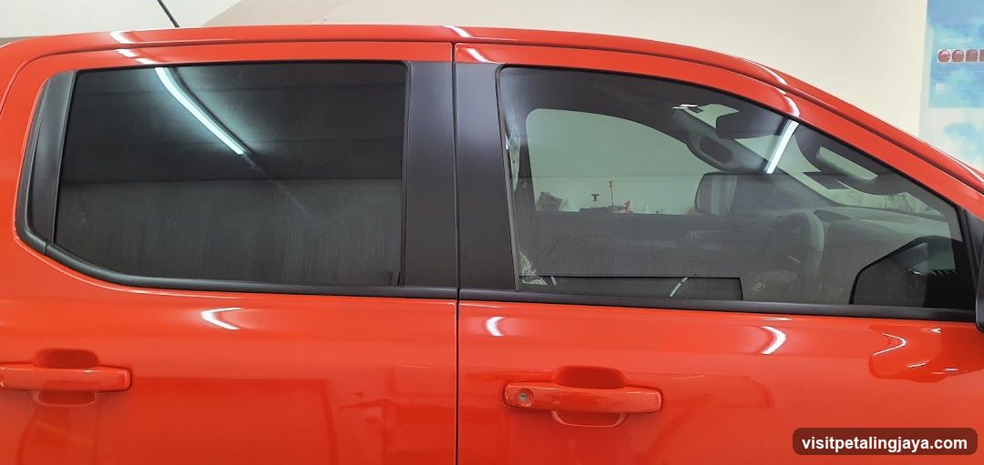 Red Car Interior View