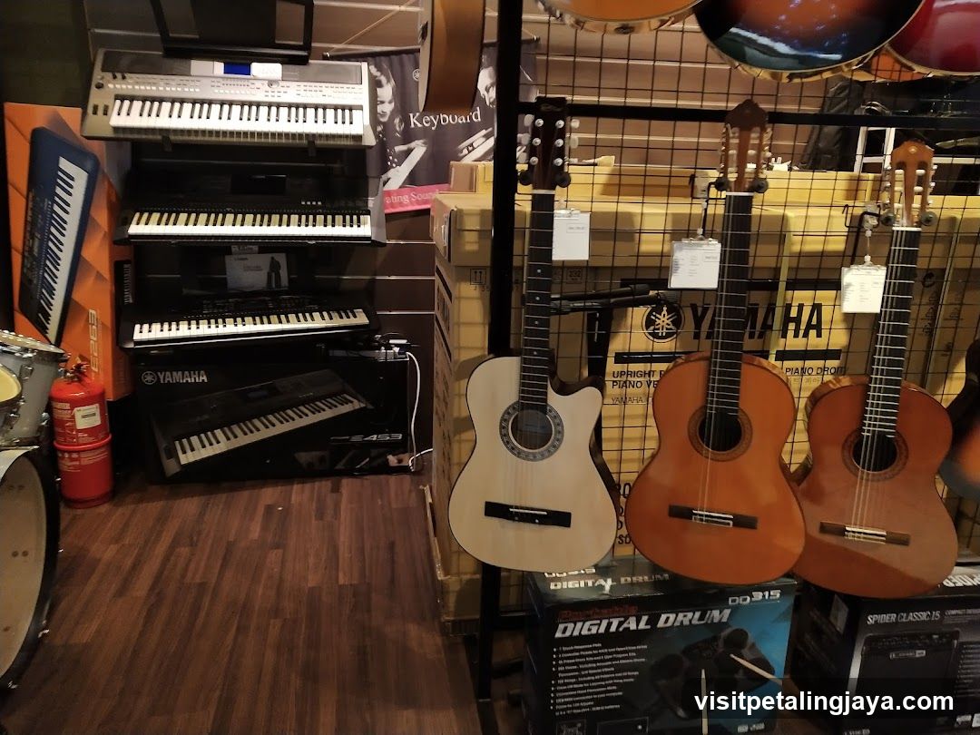 Music Store Interior Display