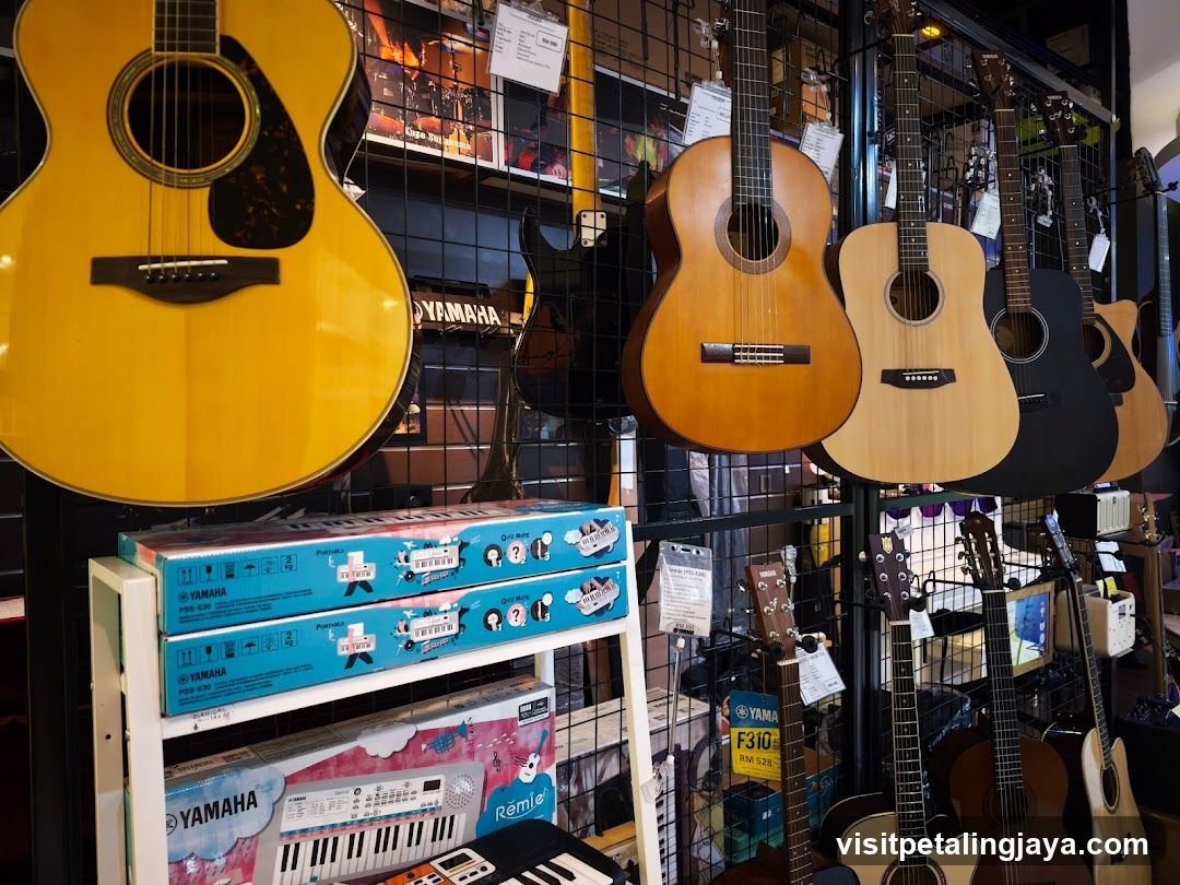 Music Store Interior Display
