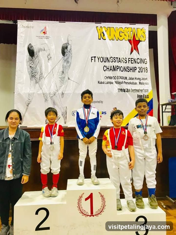 Fencing Championship Podium