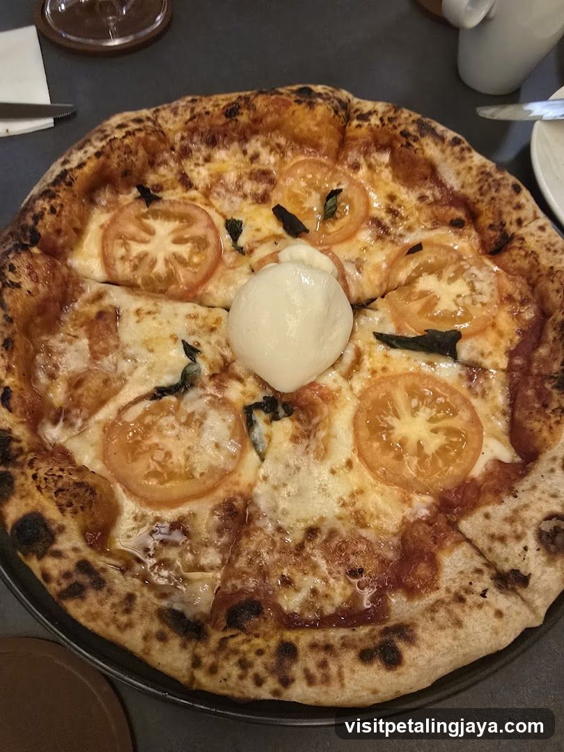 Pizza with Tomato and Mozzarella