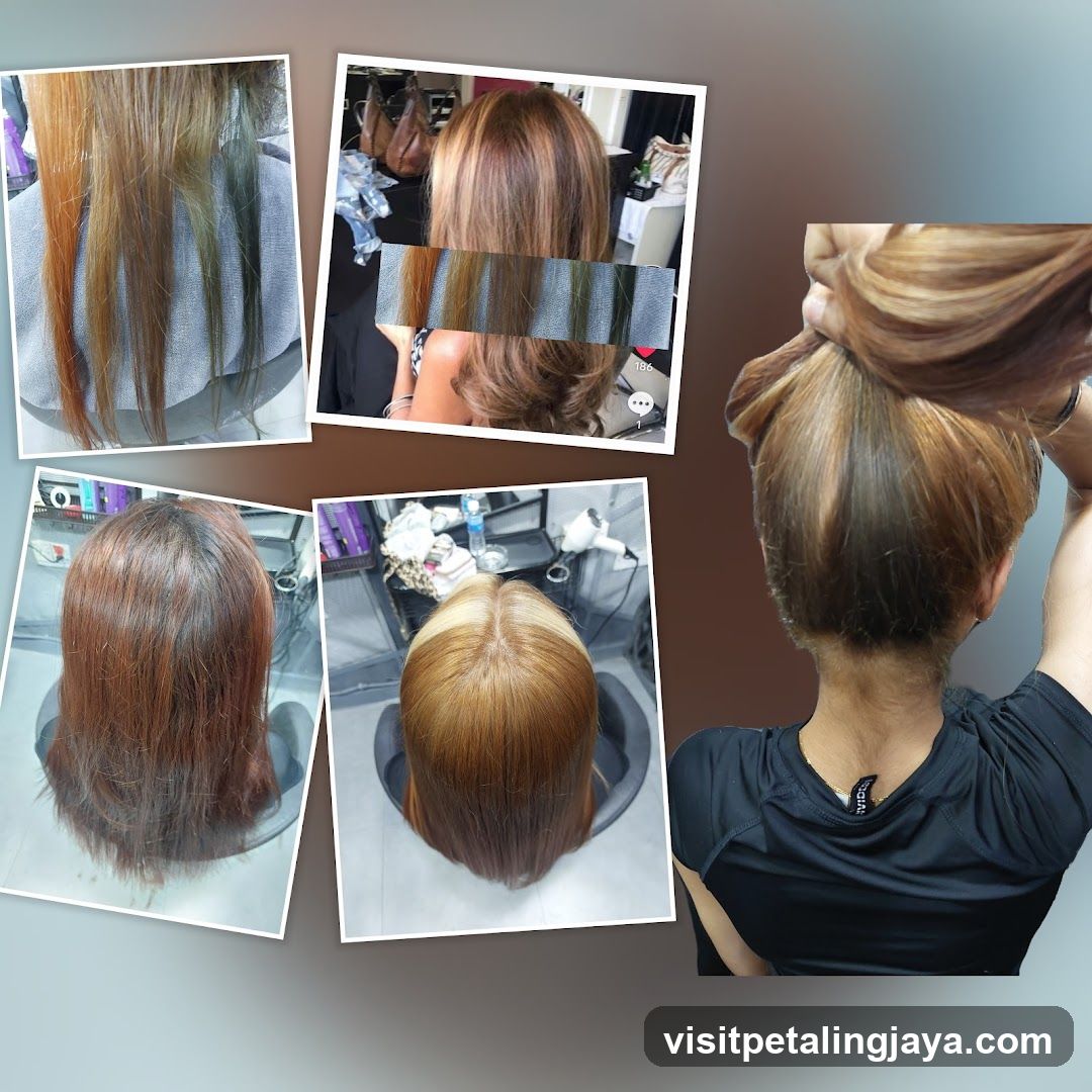 Hair Salon Transformation Collage