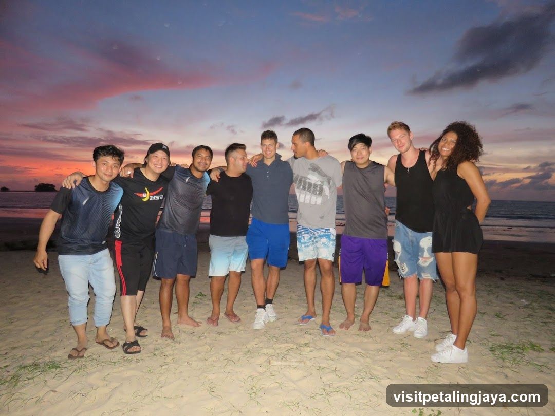 Beach Sunset Group Photo