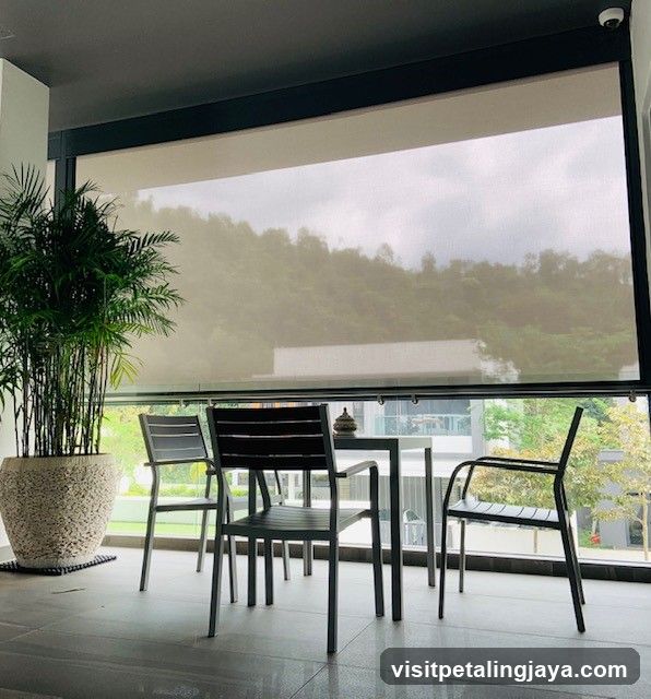 Modern Balcony with Outdoor Seating
