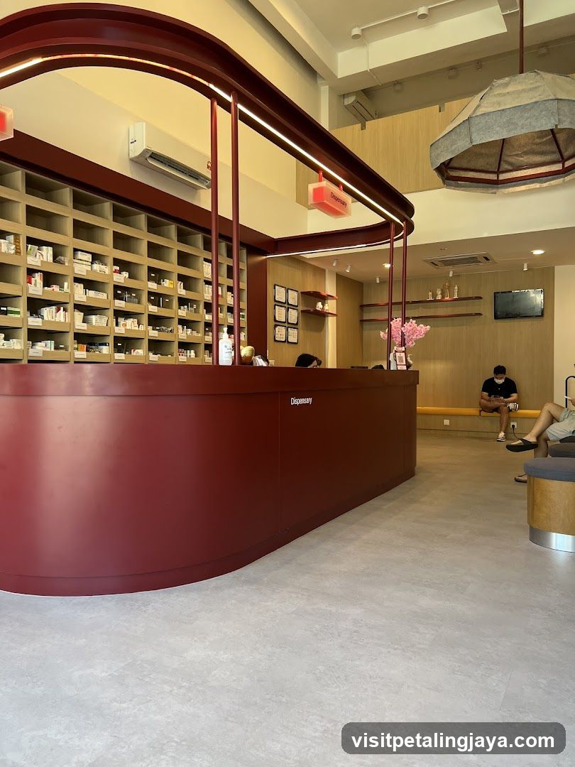 Interior of a pharmacy or medical store
