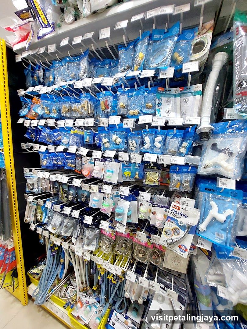 DIY Plumbing Supplies Display