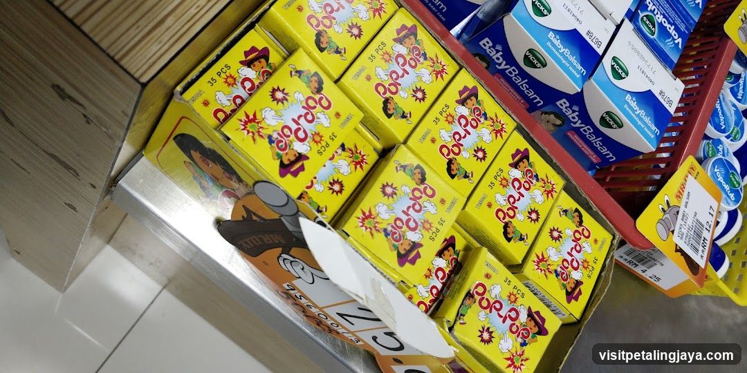 Store Shelf with Baby Products