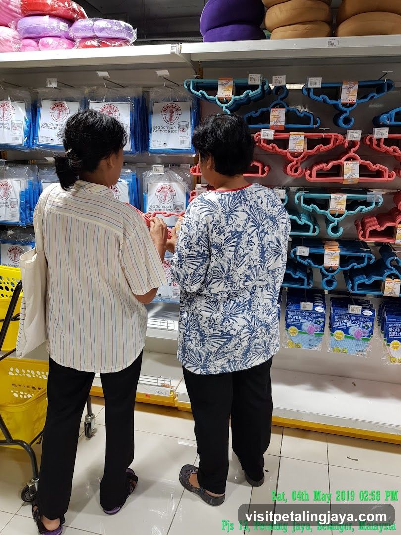 Shopping in a store aisle
