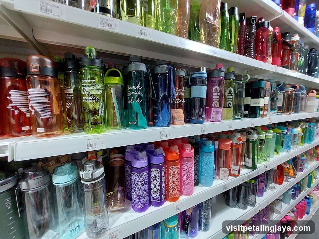 Water Bottle Shelf Display