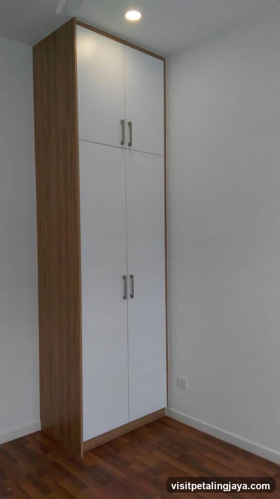 Modern Wardrobe in Empty Room