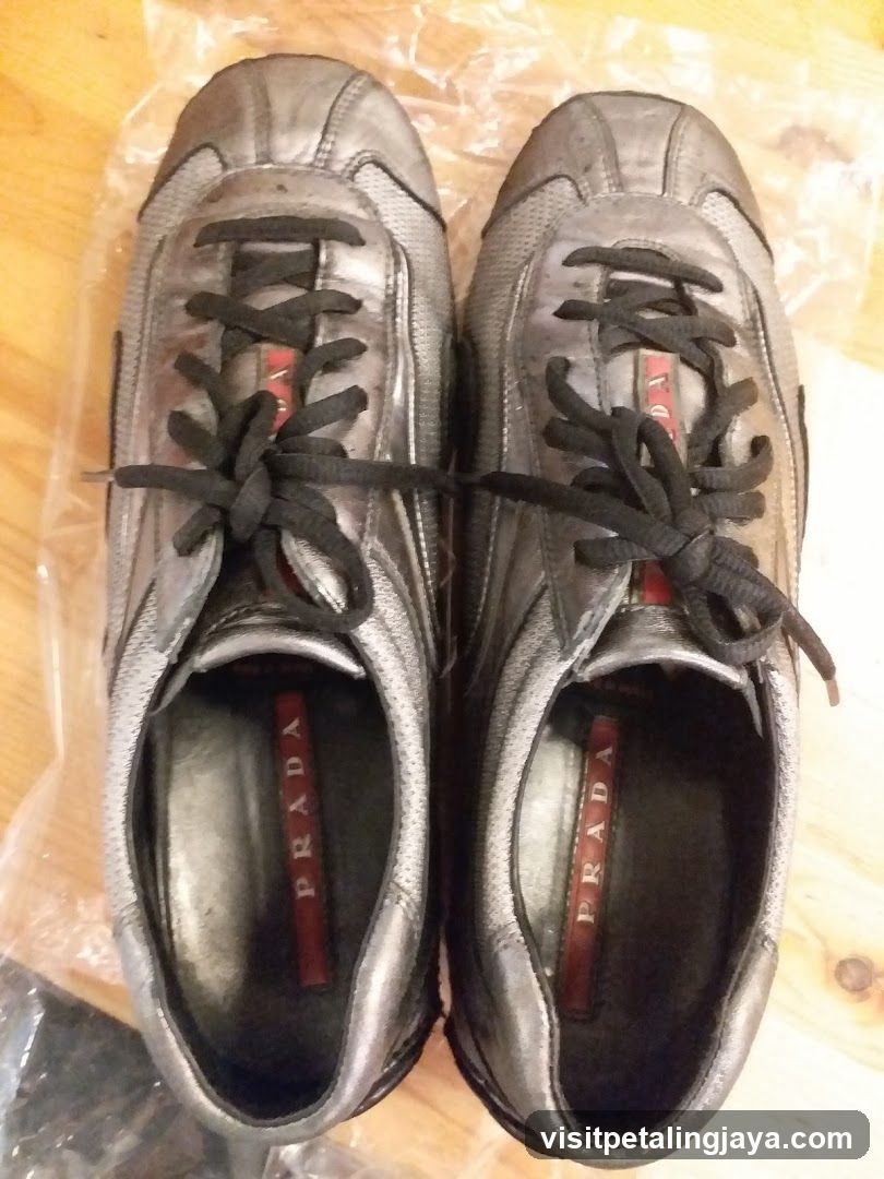 Prada Silver Sneakers