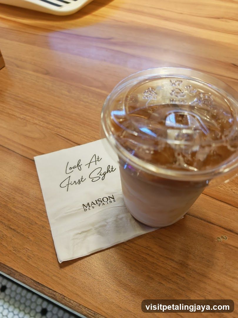 Iced Coffee with Napkin